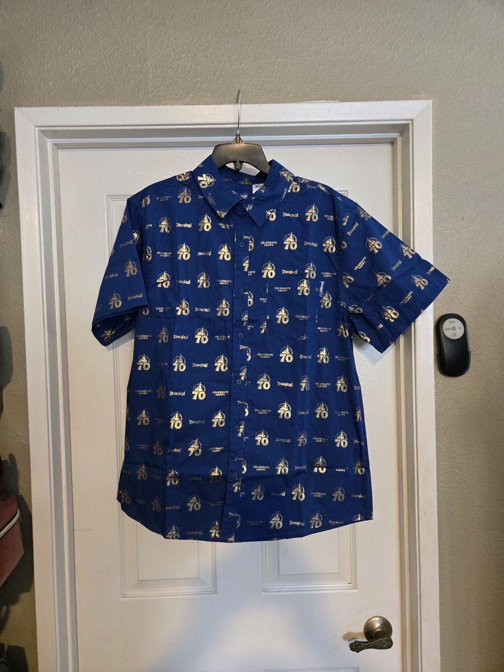 Disney 70 Celebration Men's Short-Sleeve Button-Down